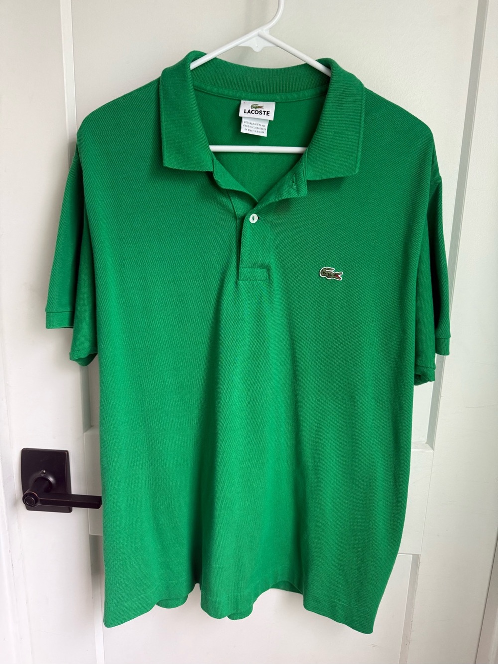 Lacoste Men's Polo Shirt Classic Fit Original Green Golf Cotton Size EU 6/US L